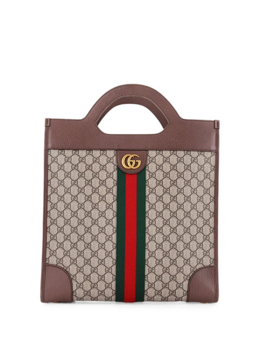 Ophidia Cut Out Handle GG Coated Canvas Medium tote bag