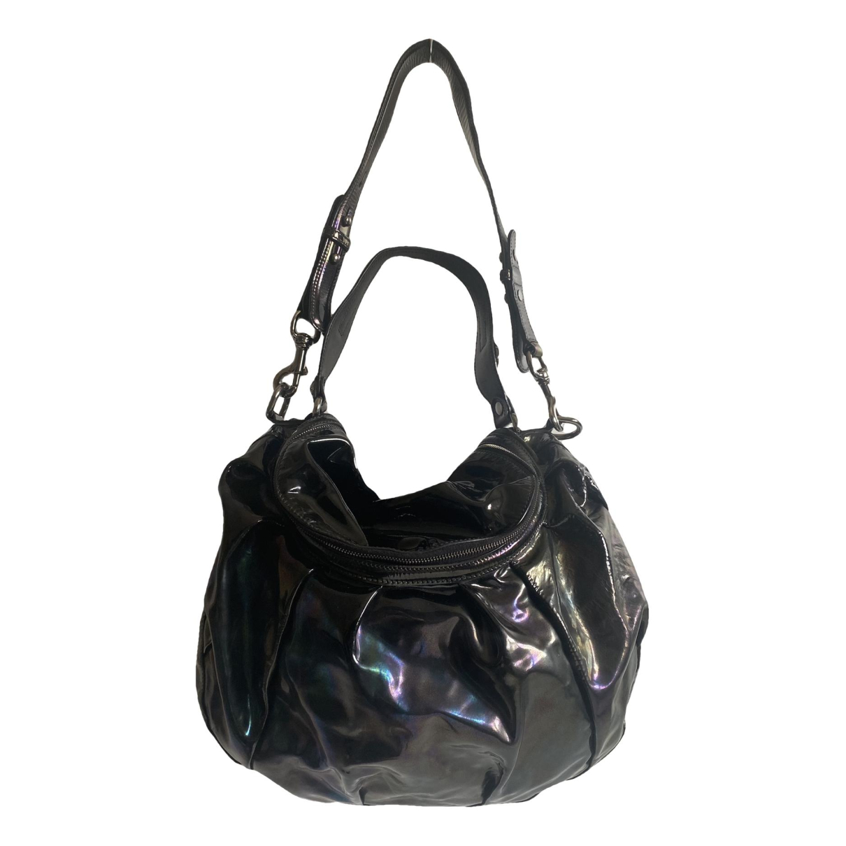 Patent leather tote