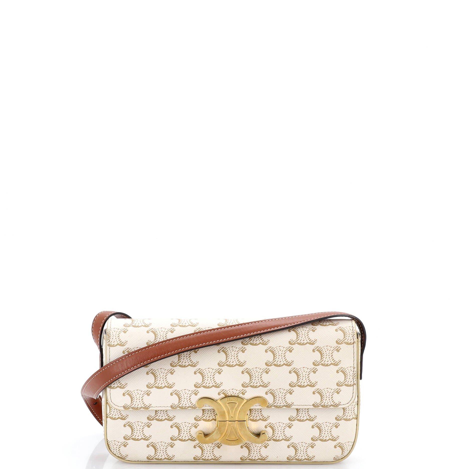 Triomphe East-West Shoulder Bag Triomphe Coated Canvas