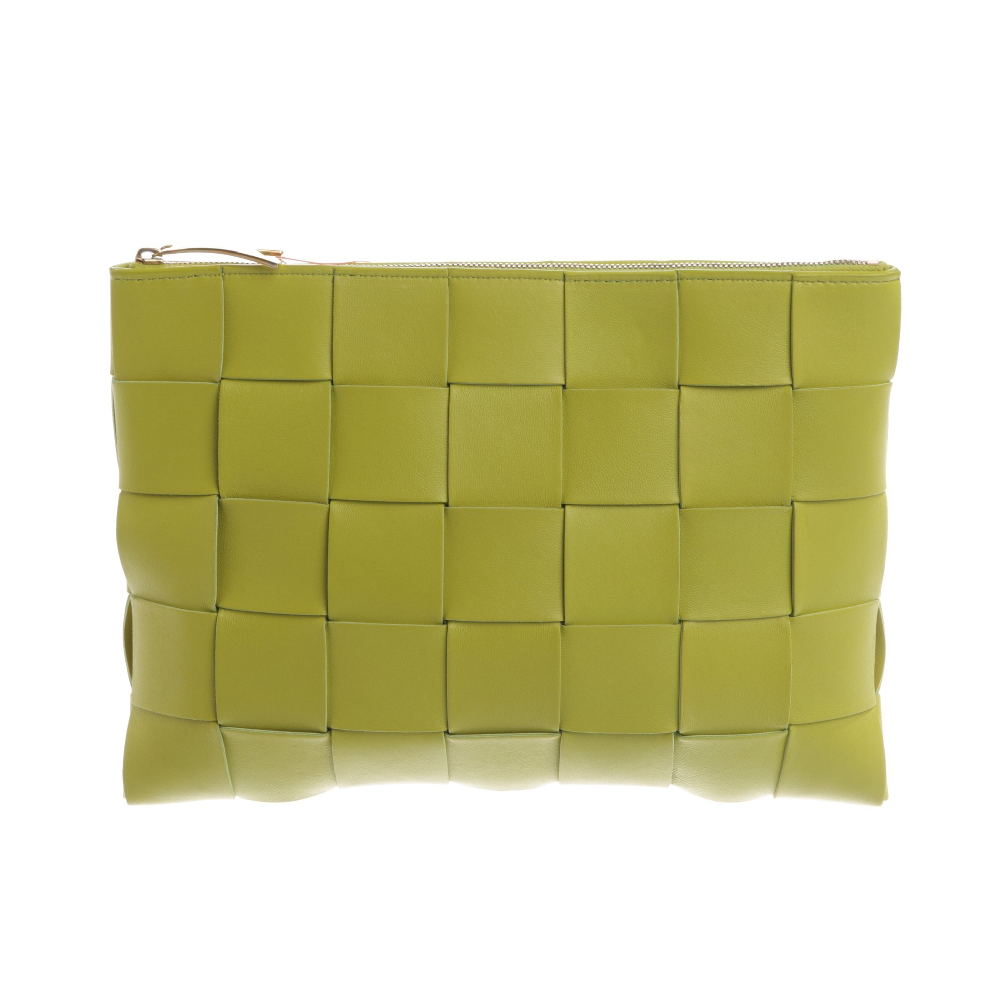 Leather clutch bag
