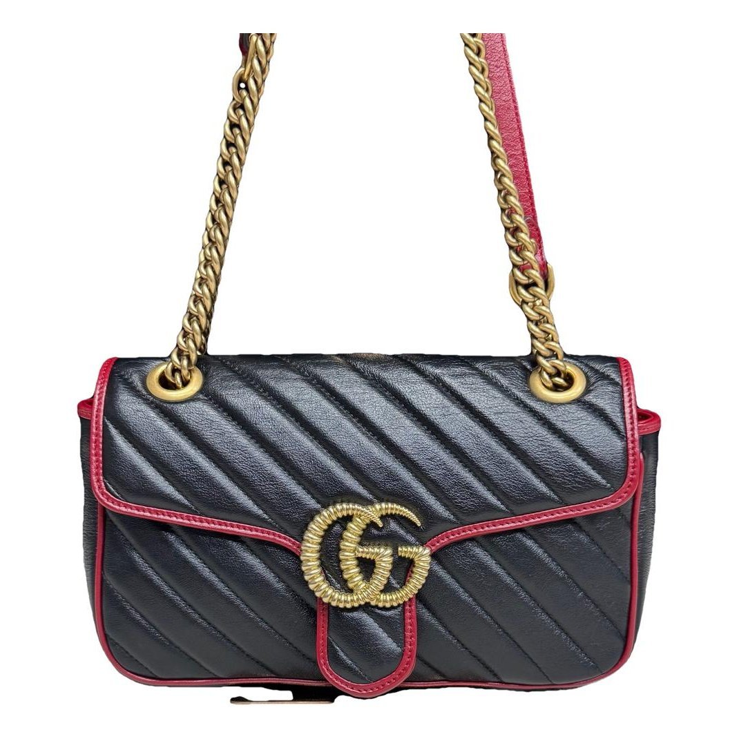 GG Marmont Flap leather handbag