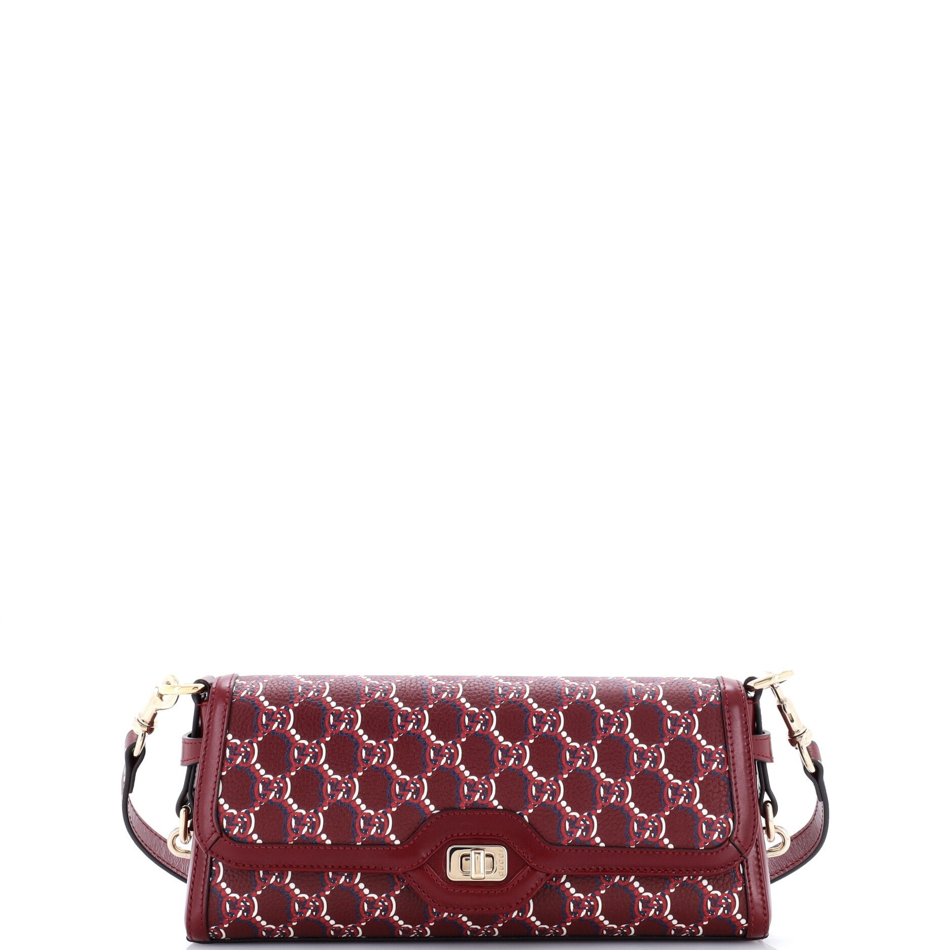 Luce Shoulder Bag Optical GG Printed Leather Small