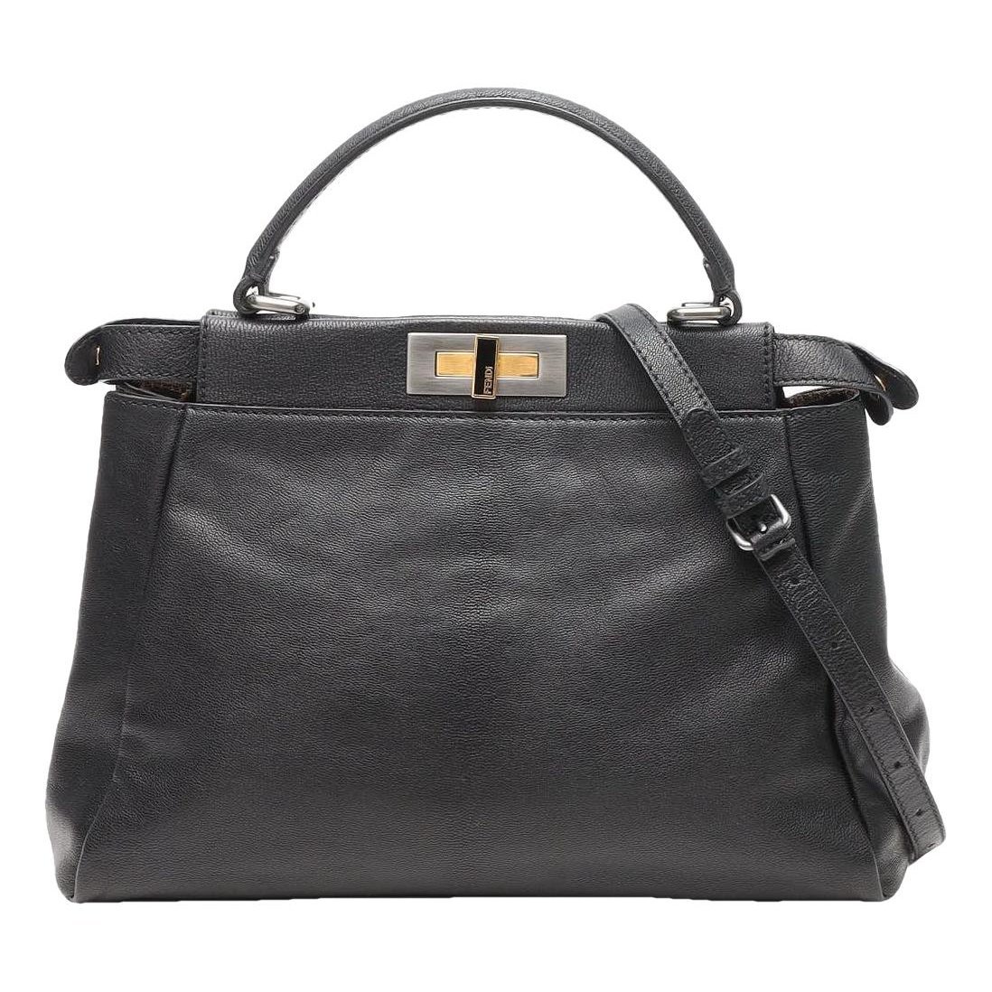 Peekaboo leather handbag