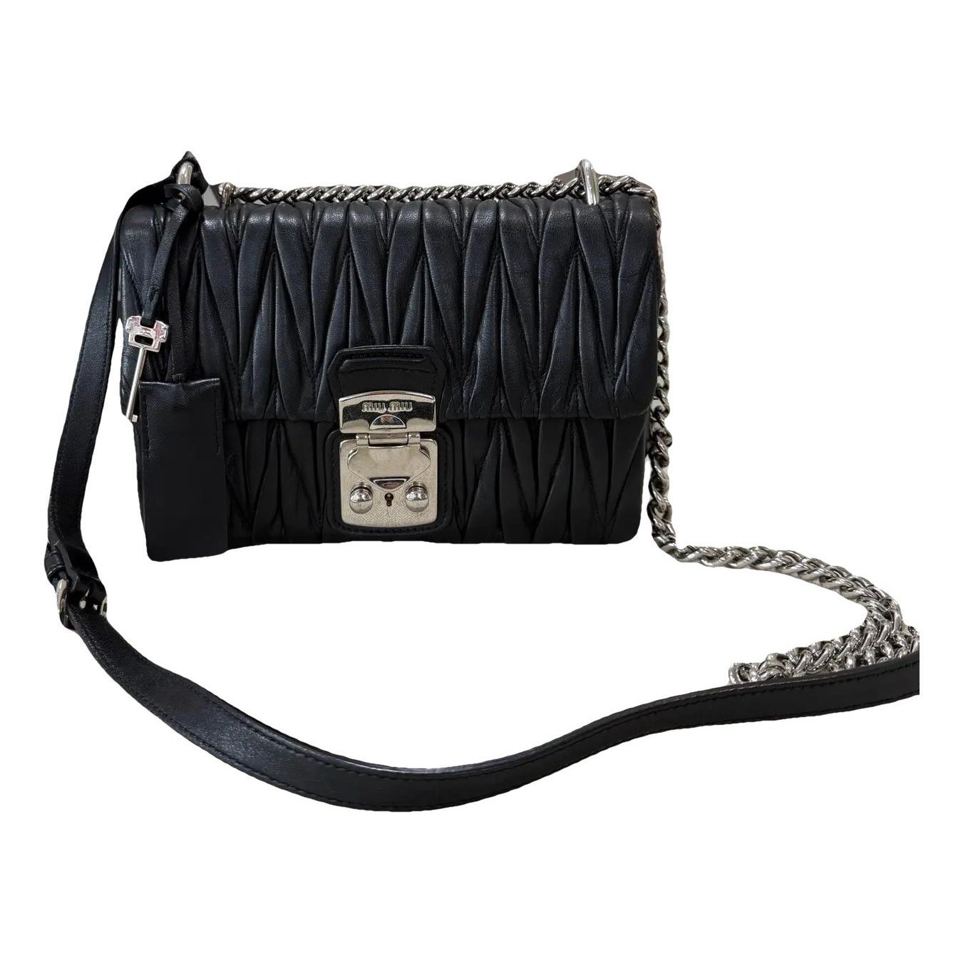 Miu Confidential leather crossbody bag