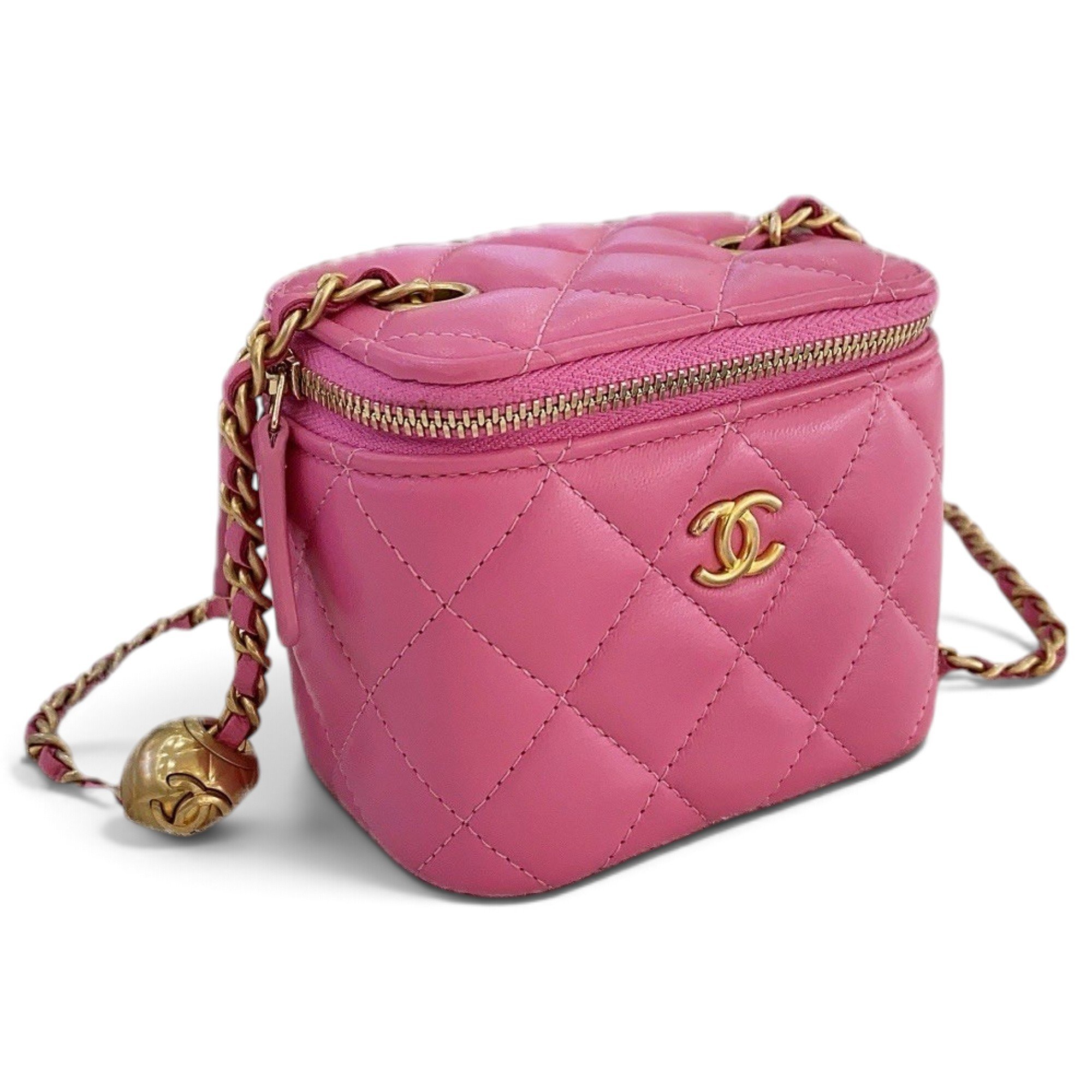 Trendy CC Vanity leather handbag