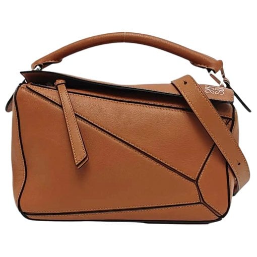 Puzzle leather crossbody bag