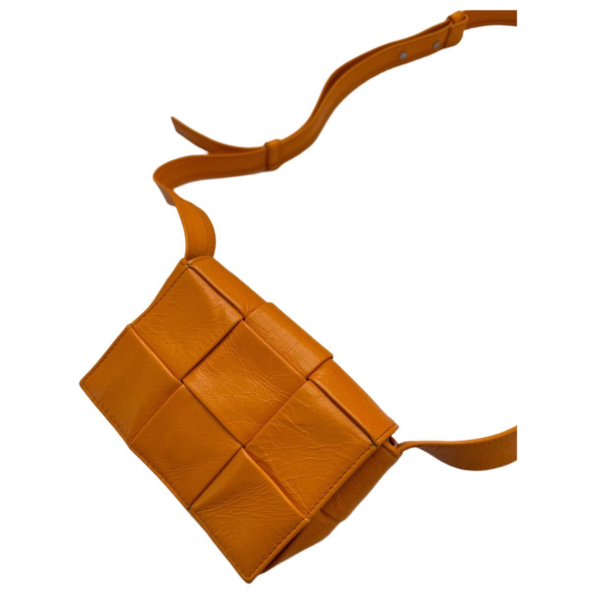 Cassette leather handbag