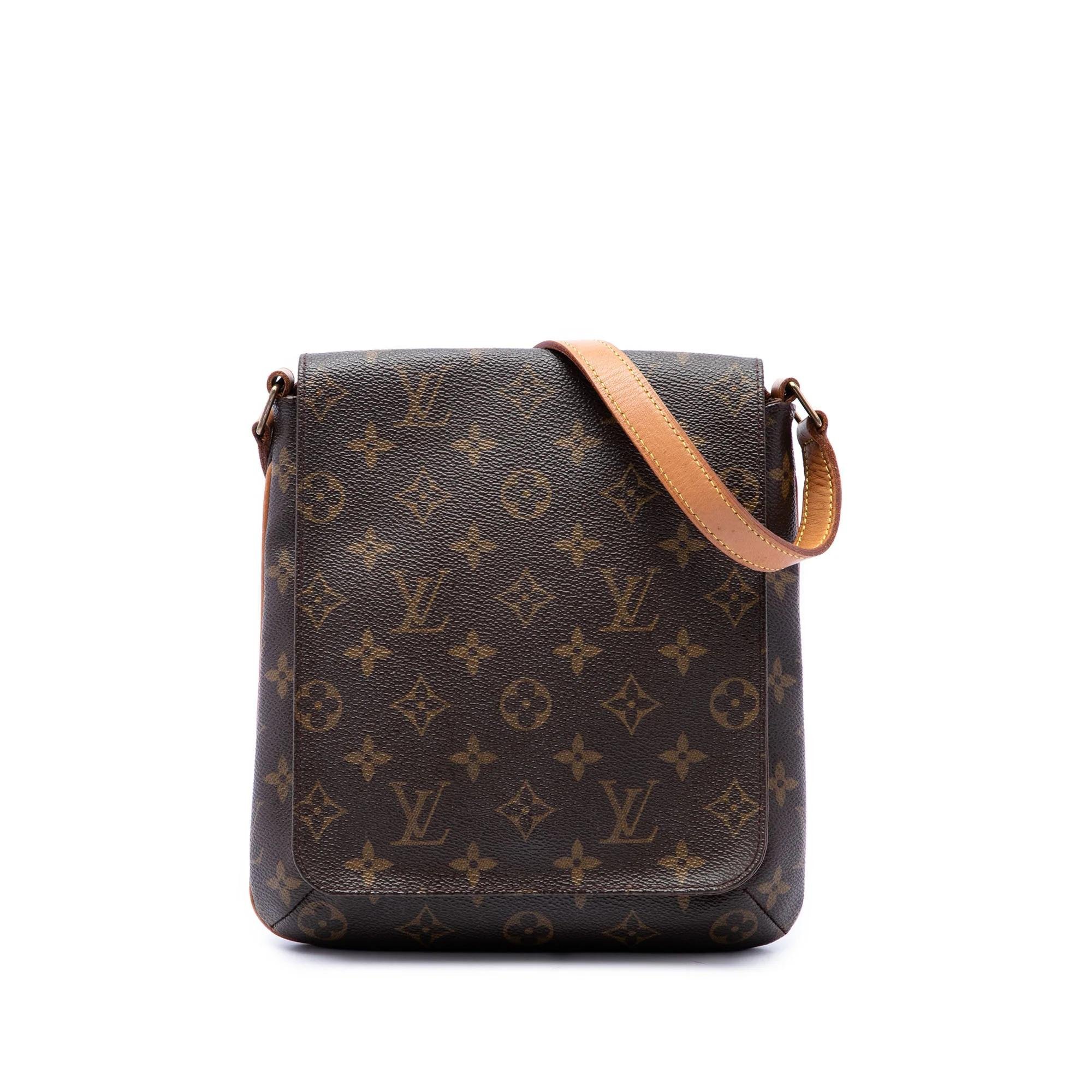 Musette cloth handbag