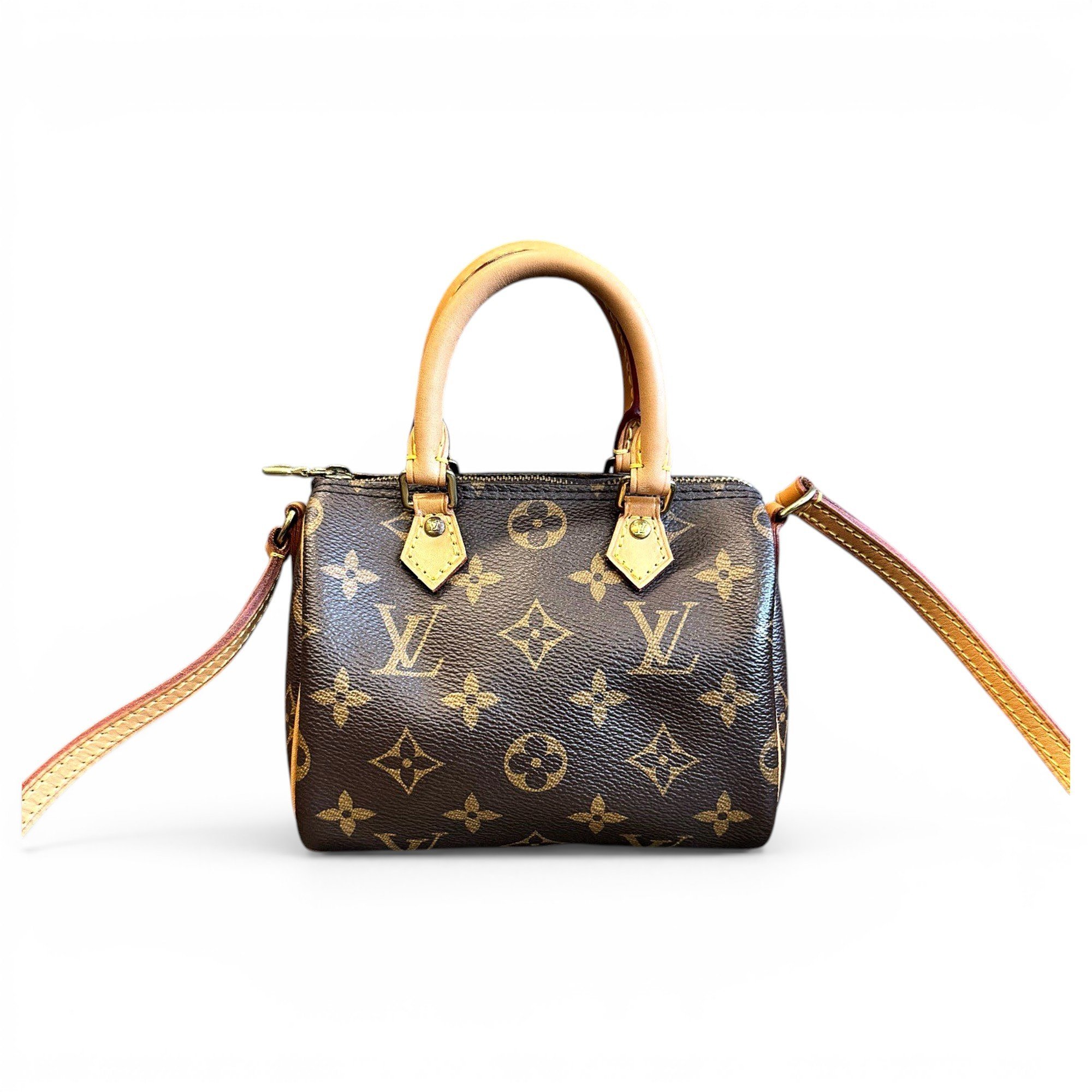 Nano Speedy / Mini HL leather crossbody bag