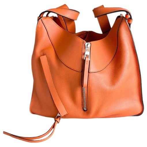 Hammock leather handbag