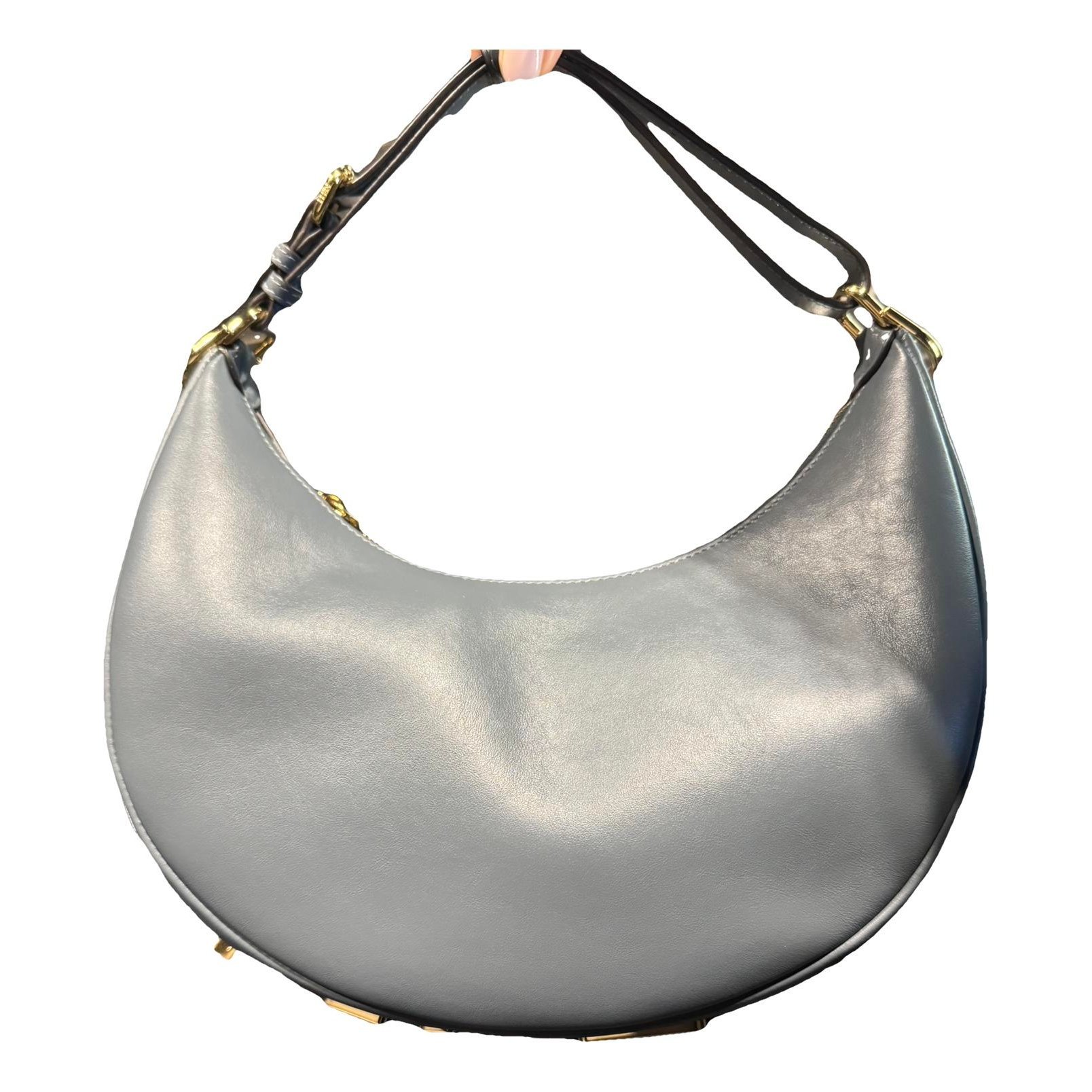 Fendigraphy leather handbag