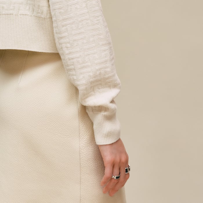 Blanc Naturel "H Voyage" Long-sleeve Sweater
