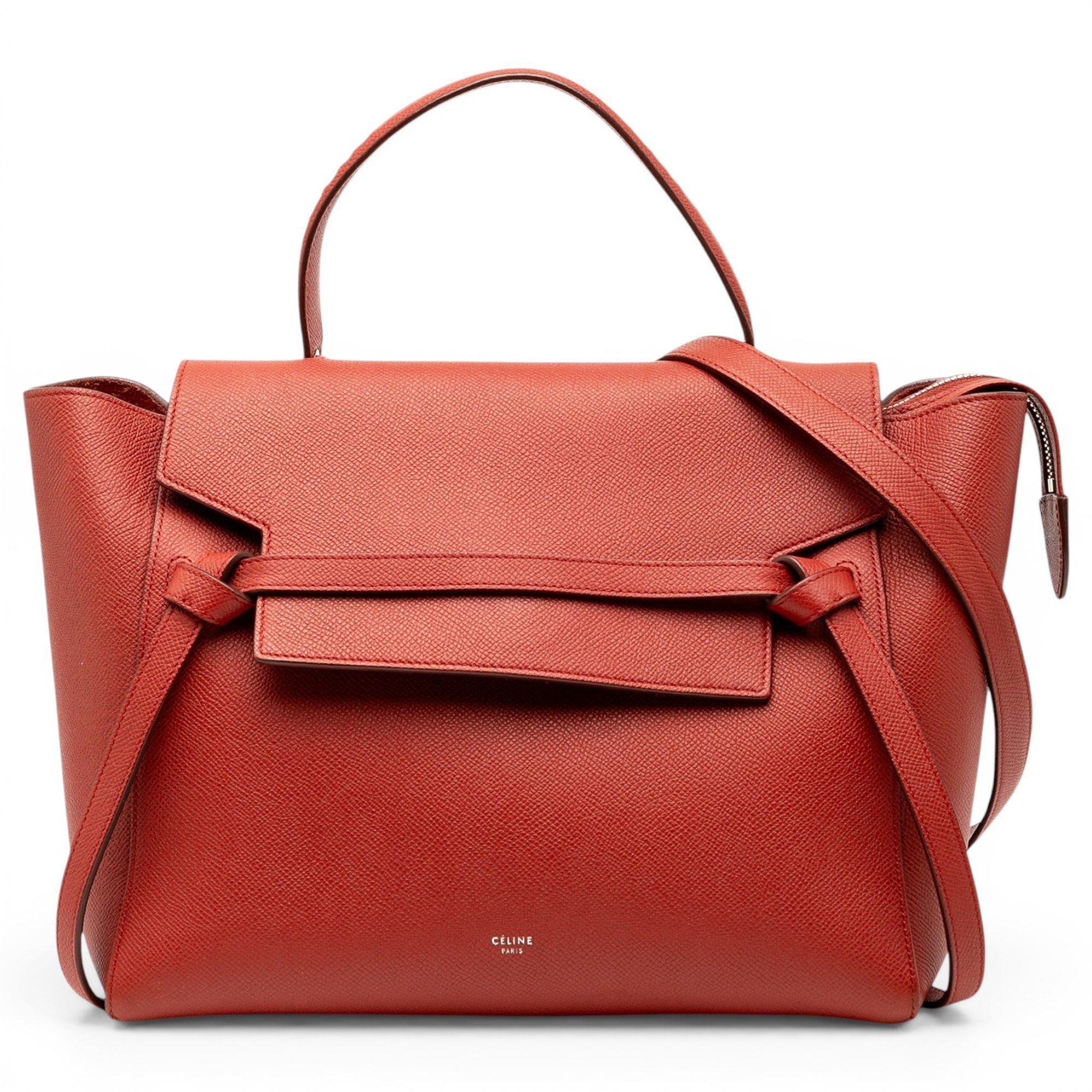 Belt leather handbag