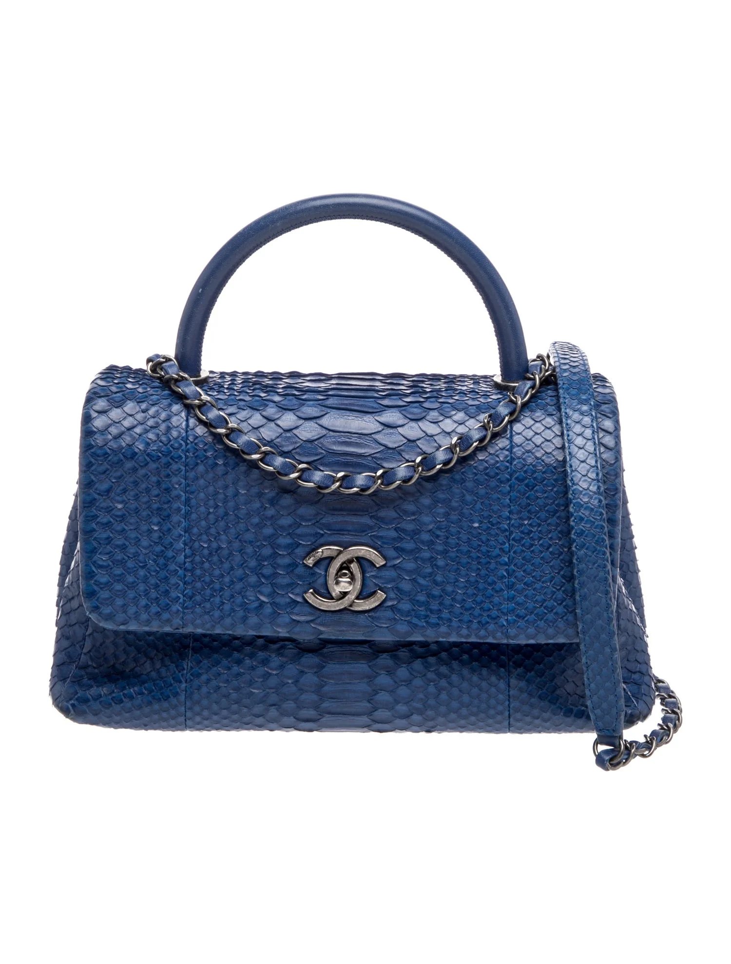 Small Python Coco Handle Bag