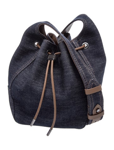 Denim Bucket Bag