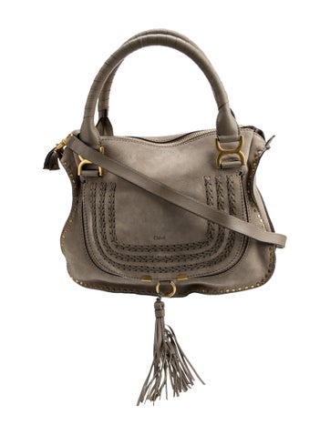 Chloe Suede Marcie Shoulder Bag Medium