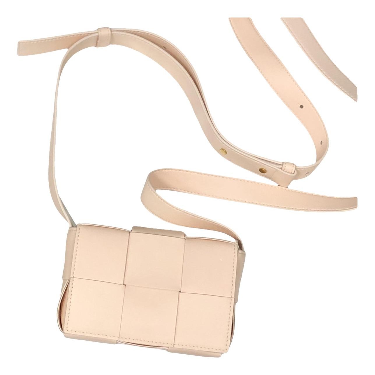 Cassette leather handbag