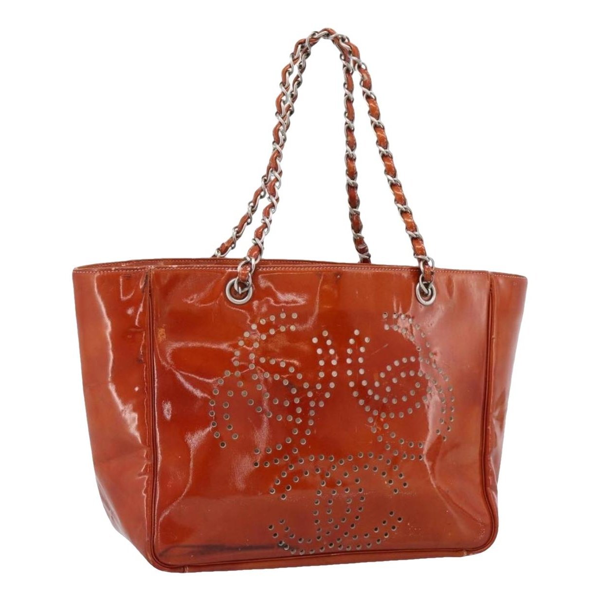 Patent leather handbag
