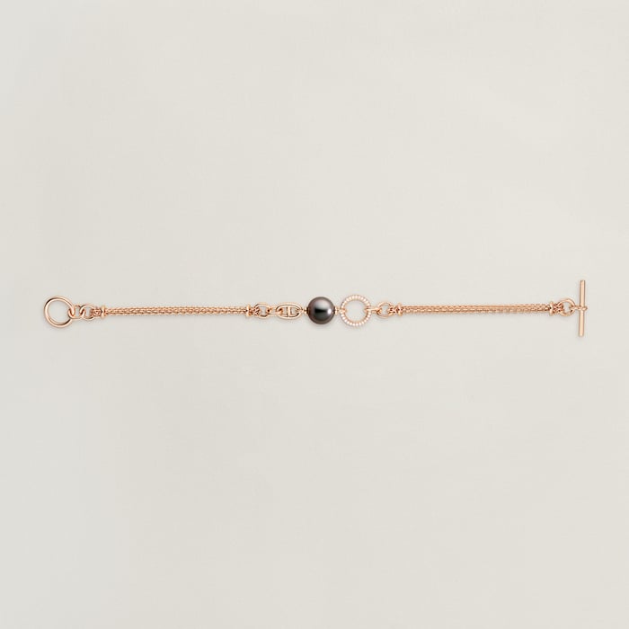 Sans Coloris Hermès Chandra Bracelet, Small Model