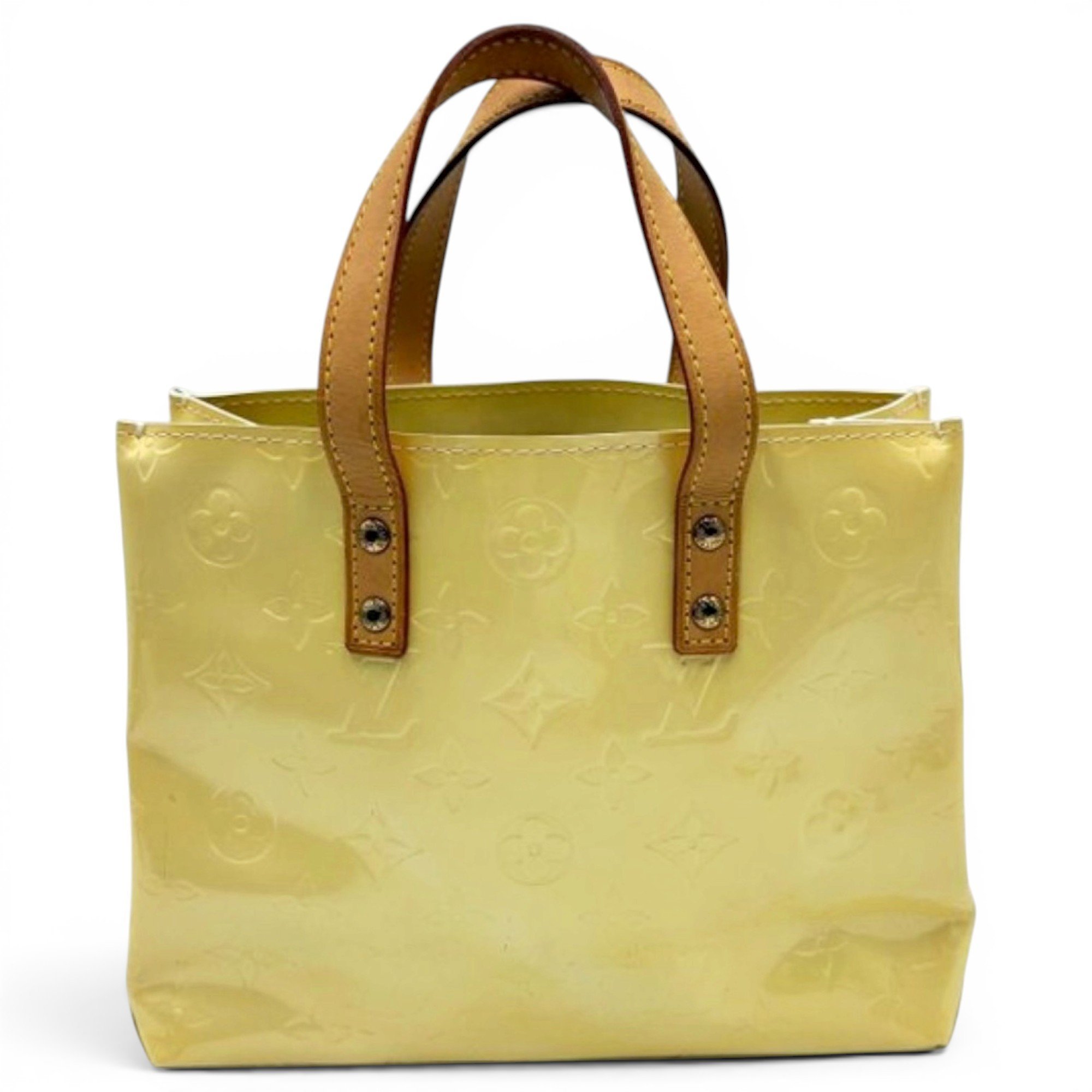 Reade patent leather tote