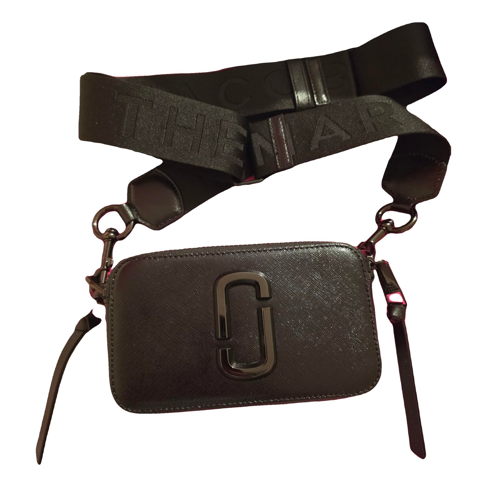 Snapshot patent leather crossbody bag