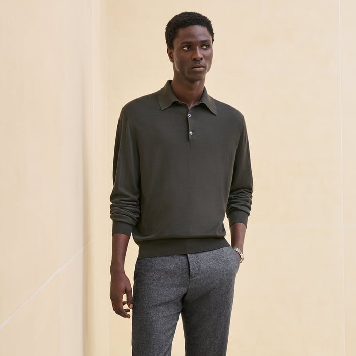 Kaki "Detail H" Polo Shirt