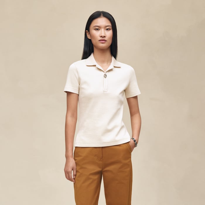 Blanc Cassé Short-sleeve Polo Shirt