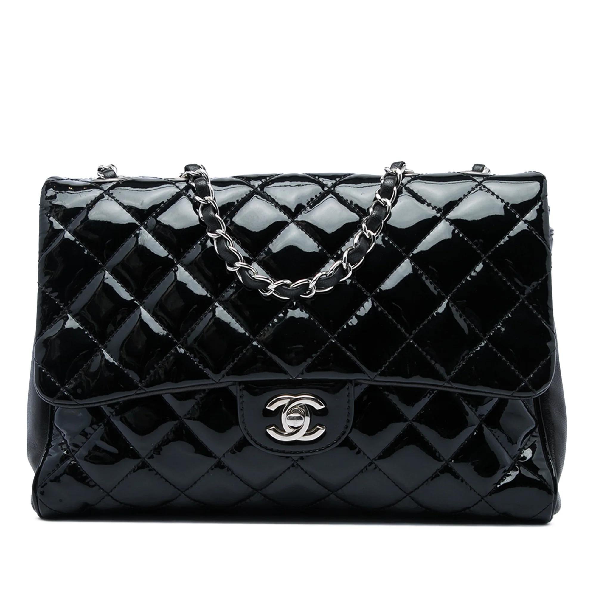 Patent leather handbag