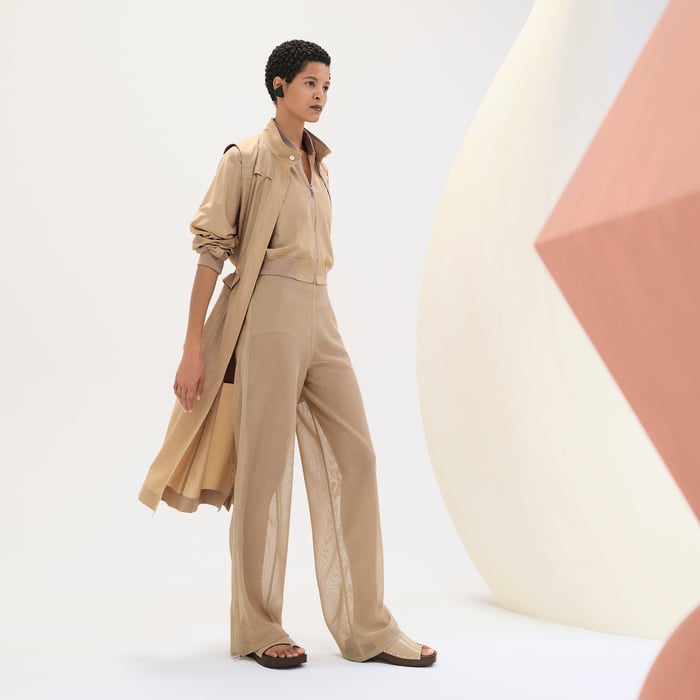 Beige Kraft Twinset Coat