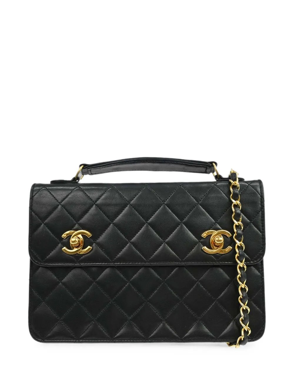 1998 Double Turnlock shoulder bag