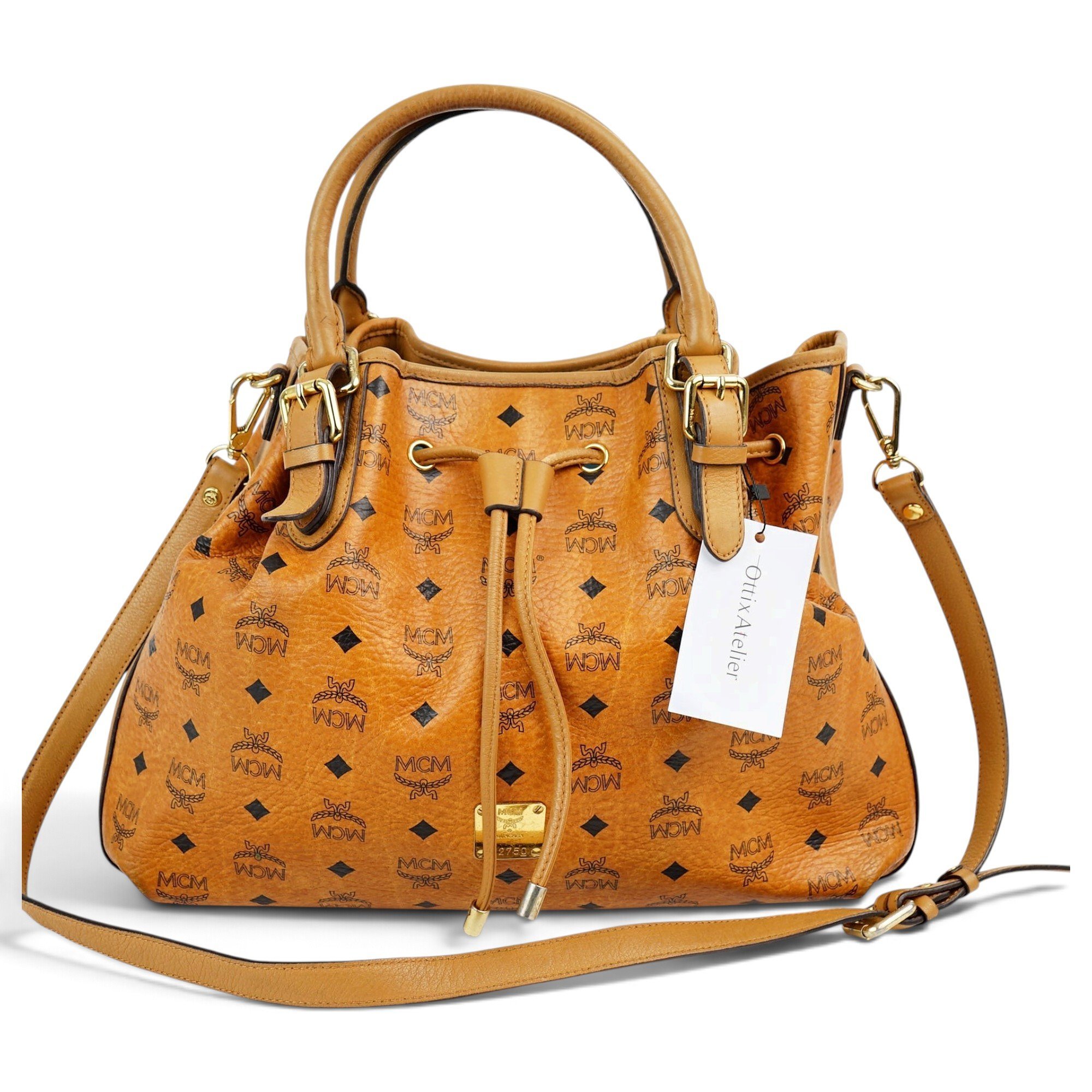 Heritage Drawstring leather handbag
