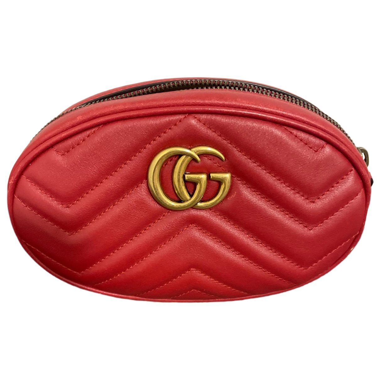 GG Marmont Oval leather handbag