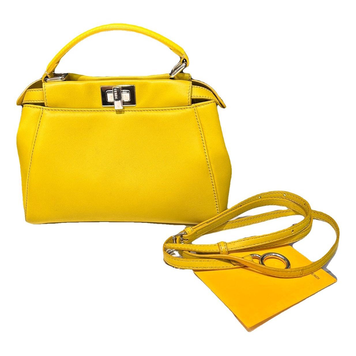 Peekaboo leather handbag