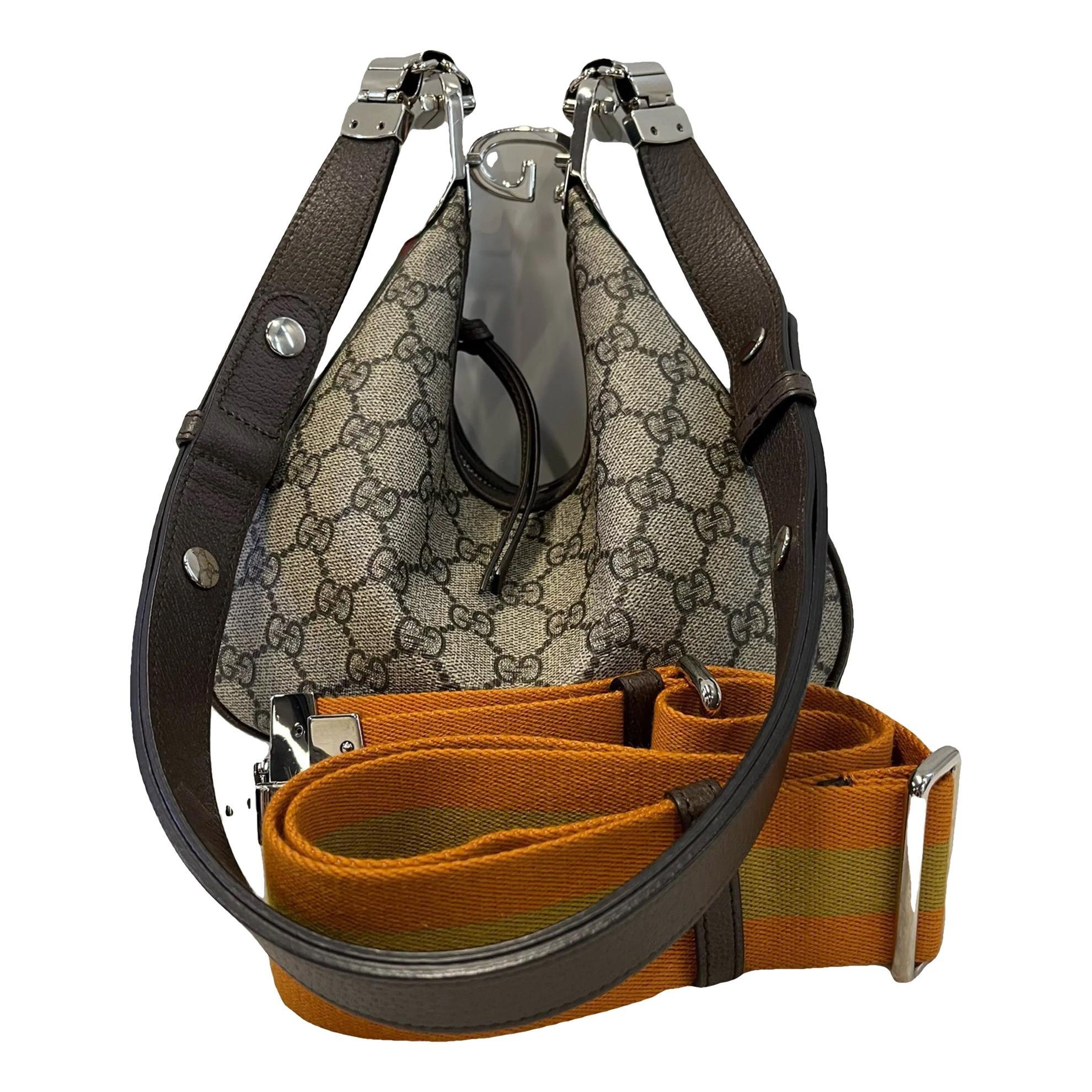 Attache vinyl crossbody bag