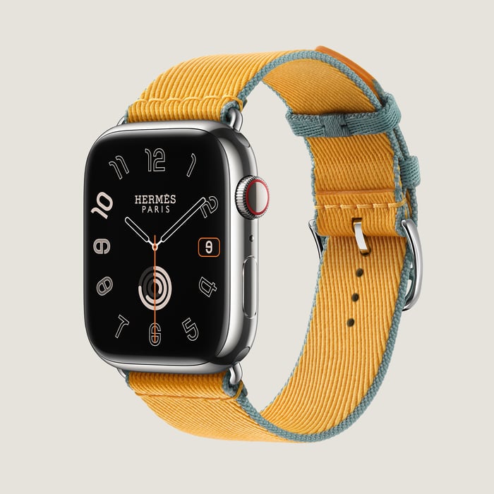 Apple Watch Hermès シンプルトゥール 《ツイル・ジャンプ》 45 MM