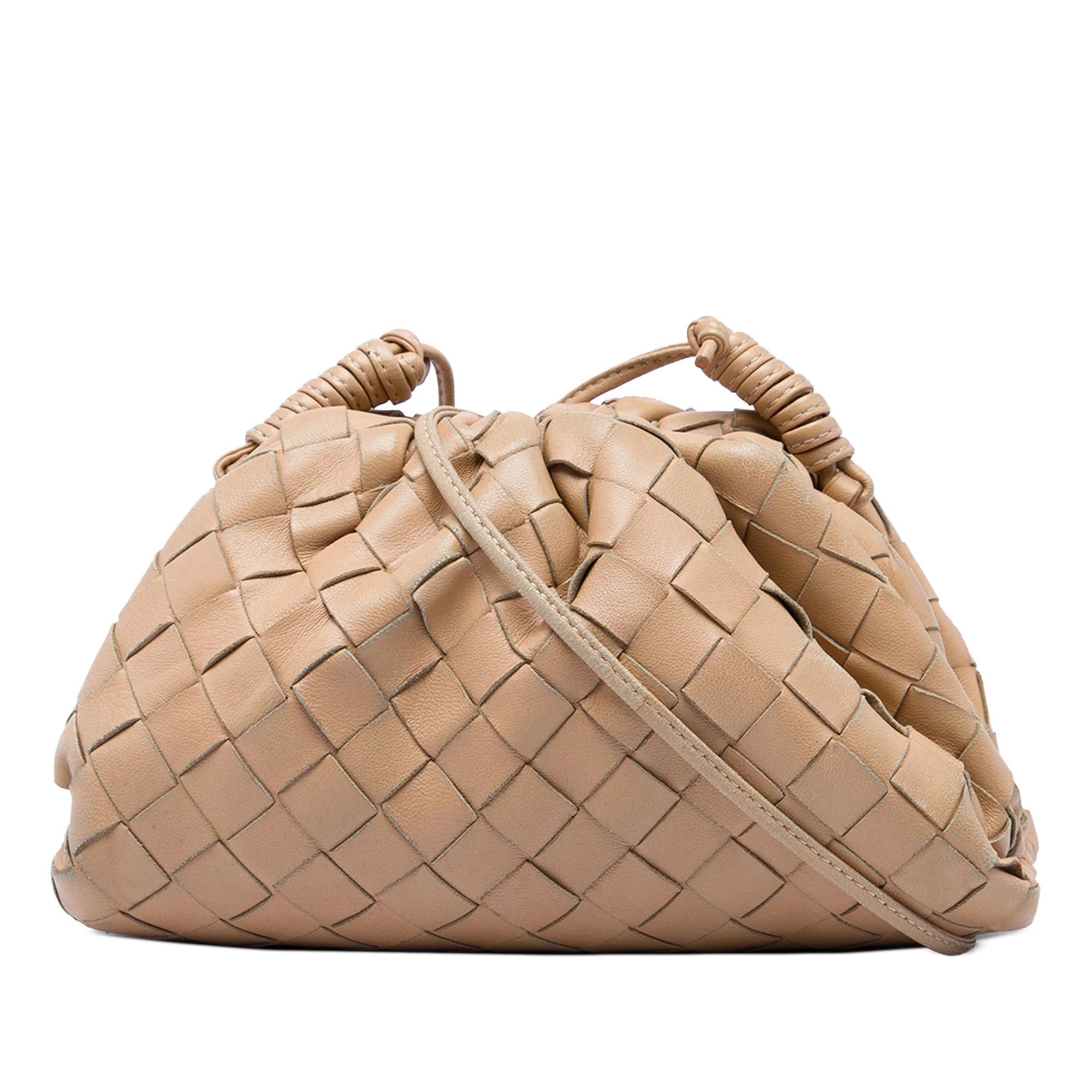 Pouch leather handbag
