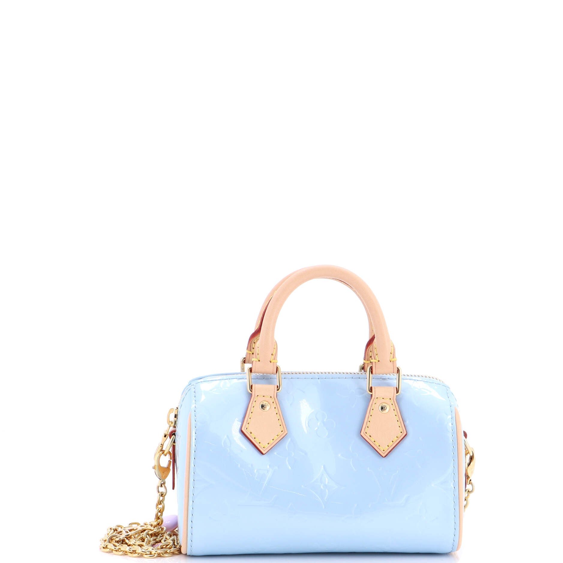 Louis Vuitton Chain Speedy Bandouliere NM Bag Limited Edition Valentine Monogram Vernis Nano