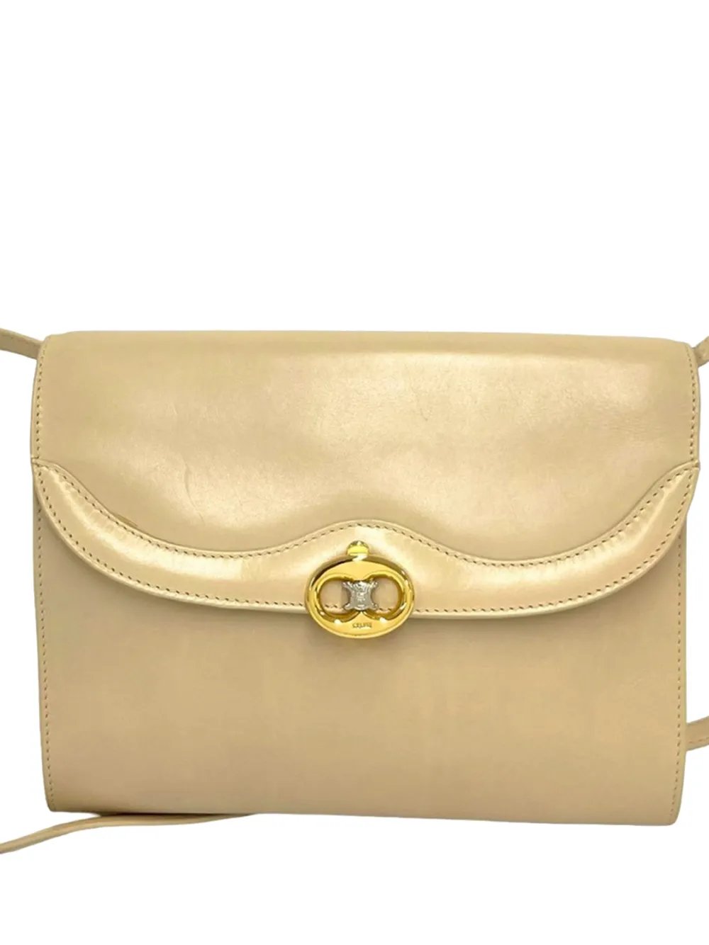 Celine 20th Century Leather Triomphe crossbody bag