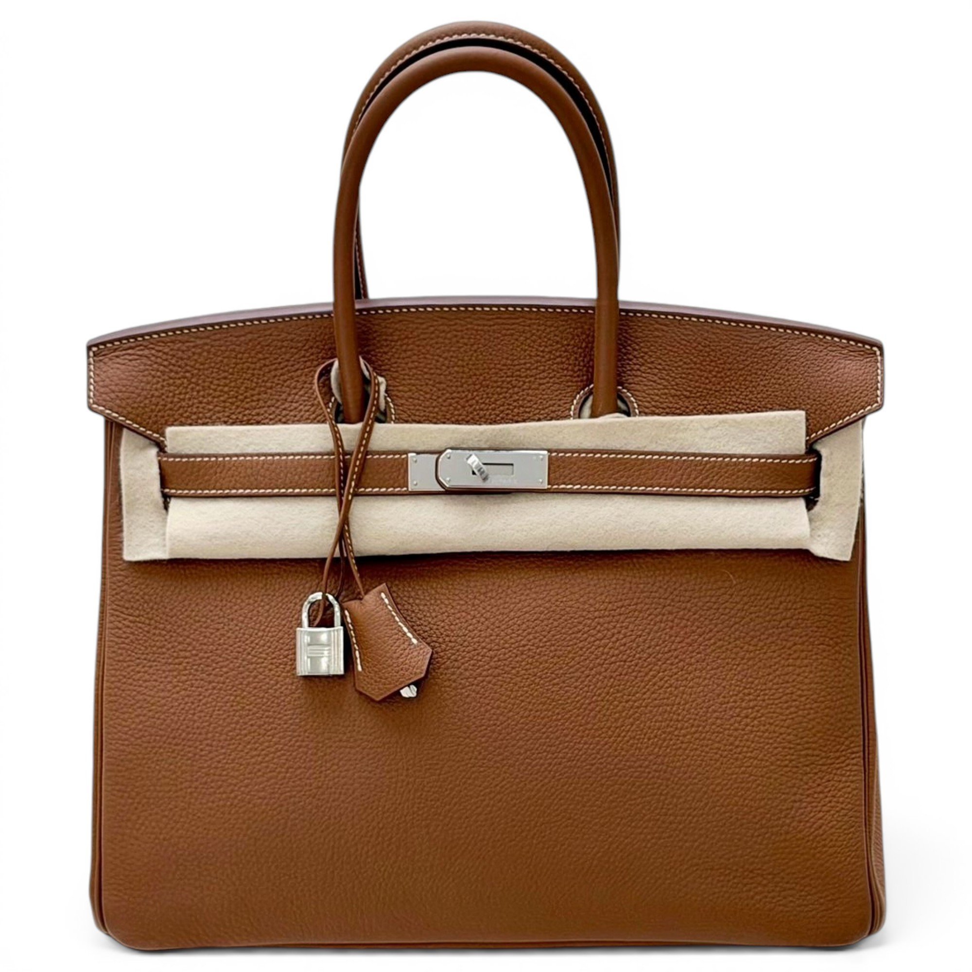 Birkin 35 leather handbag