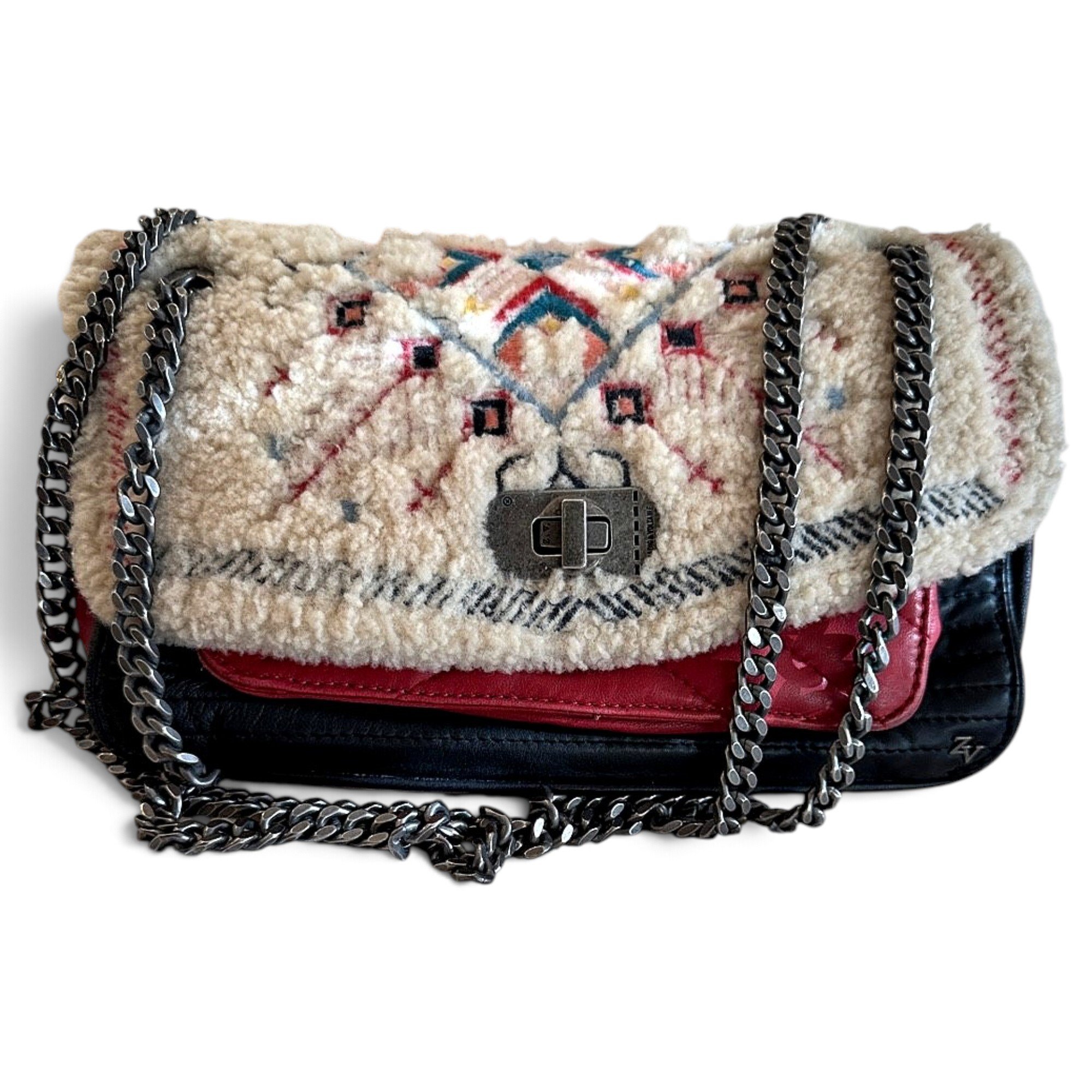 Rock leather handbag