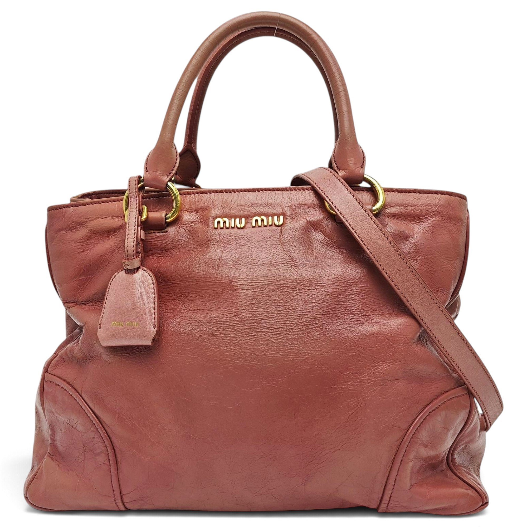 Vitello leather crossbody bag