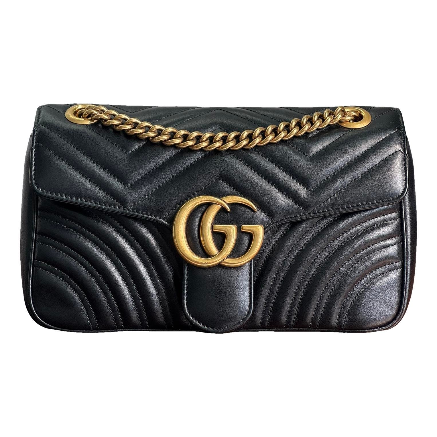 GG Marmont Flap leather crossbody bag