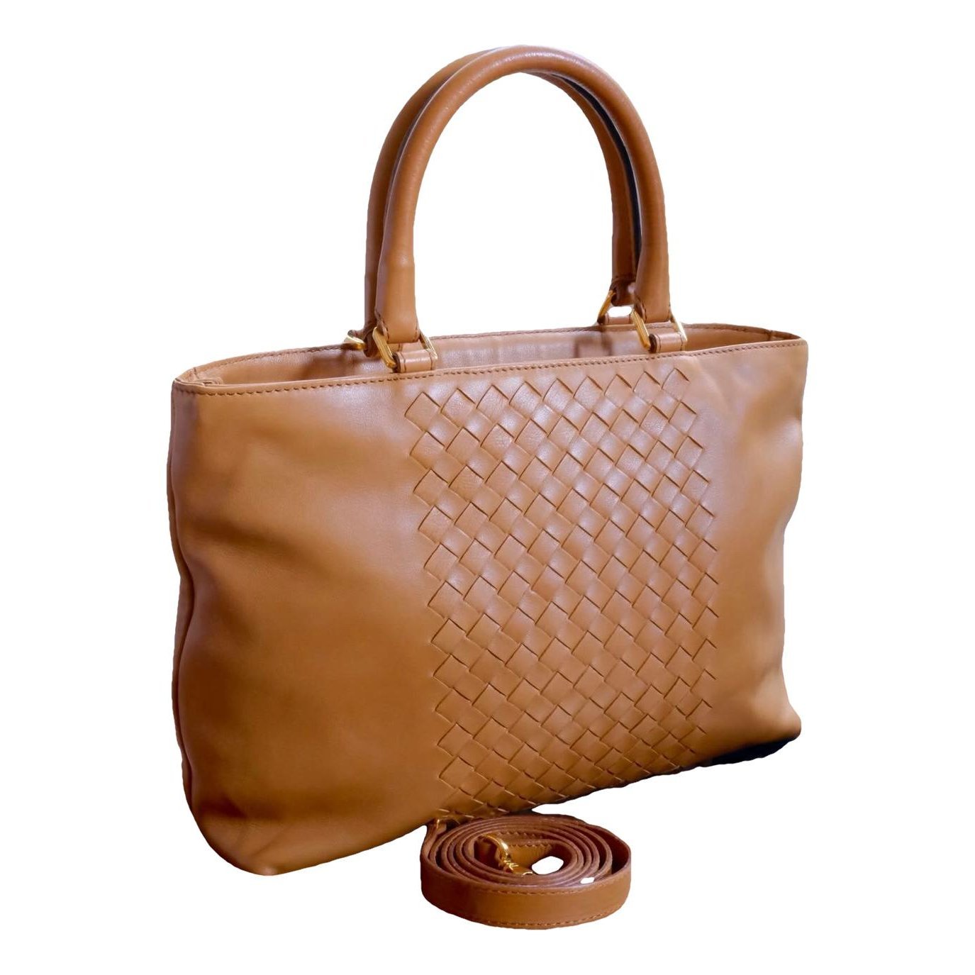 Parachute leather handbag
