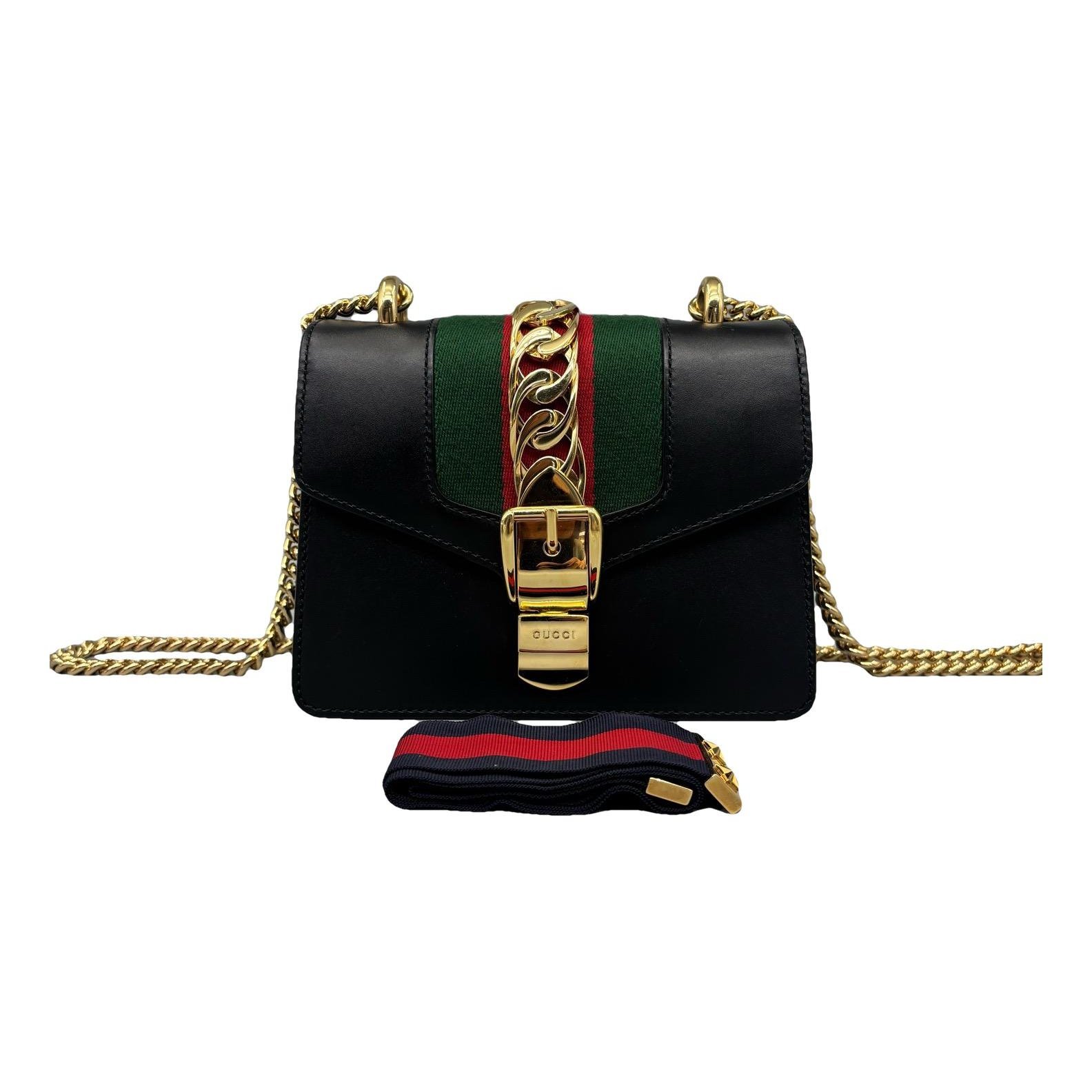 Sylvie Flap Chain leather handbag