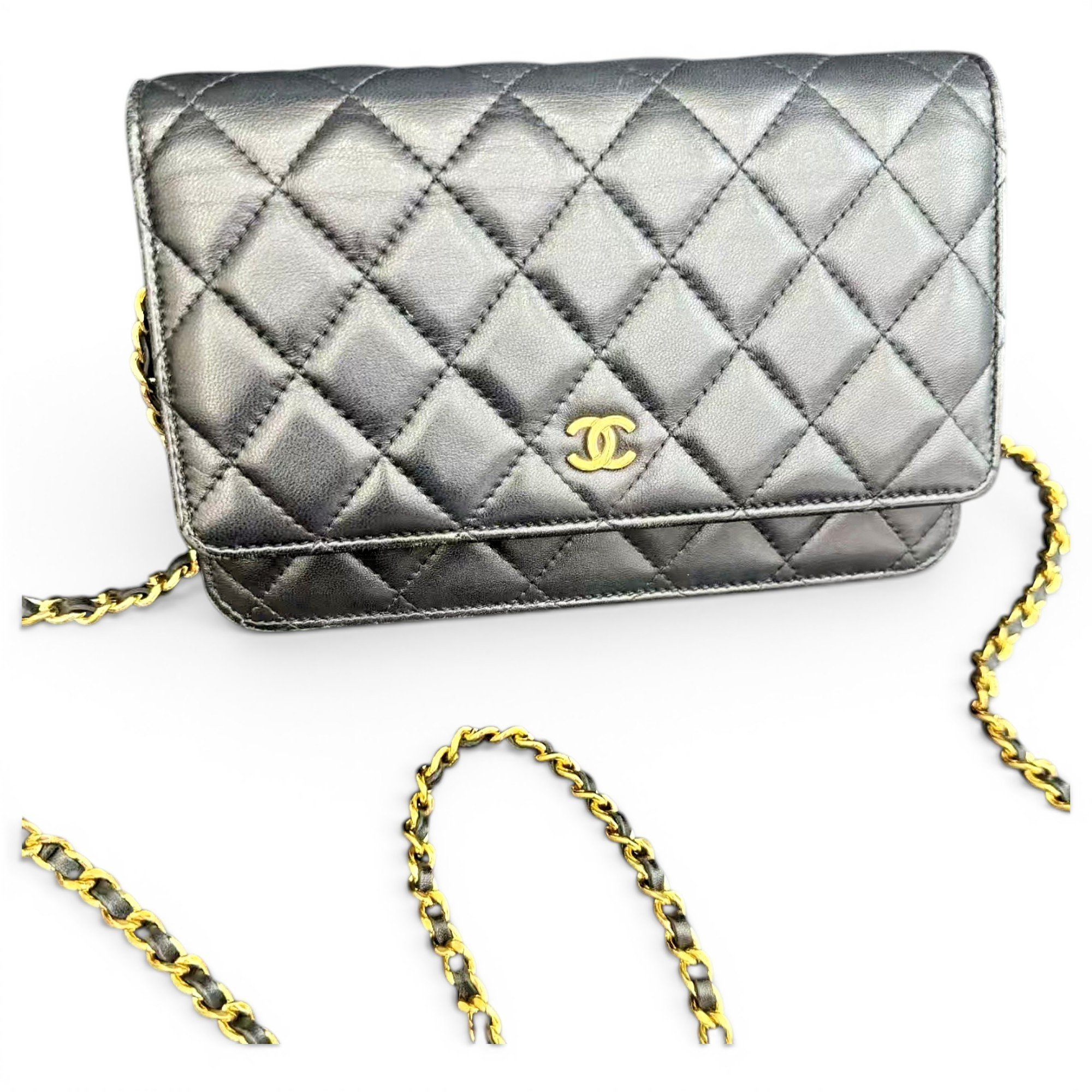 Wallet On Chain Timeless/Classique leather crossbody bag