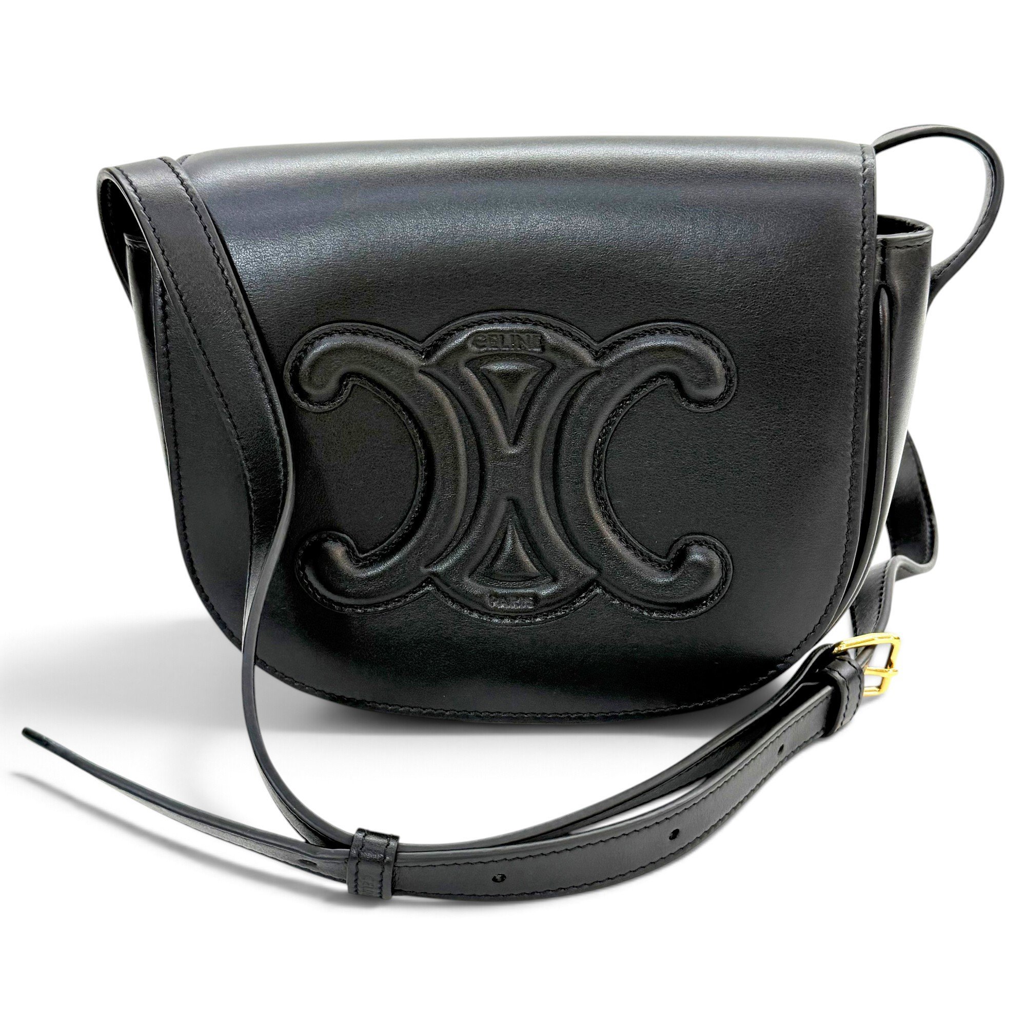 Triomphe leather handbag