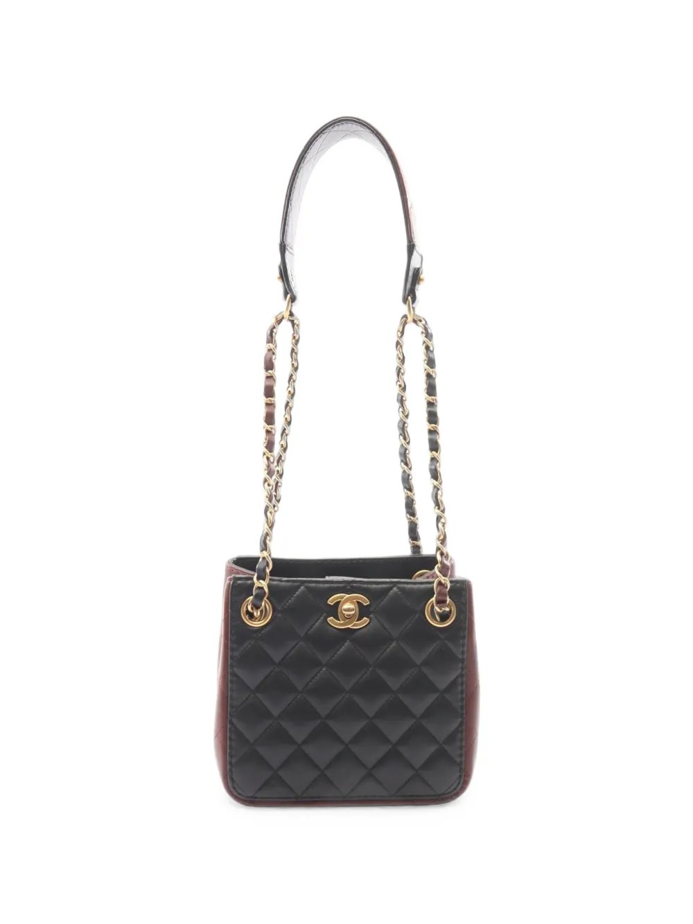 2020 CC Quilted Lambskin Drawstring bucket bag