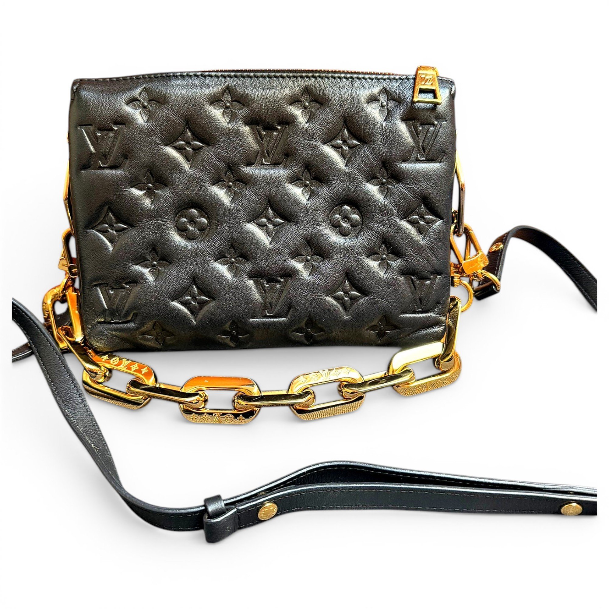 Coussin leather handbag