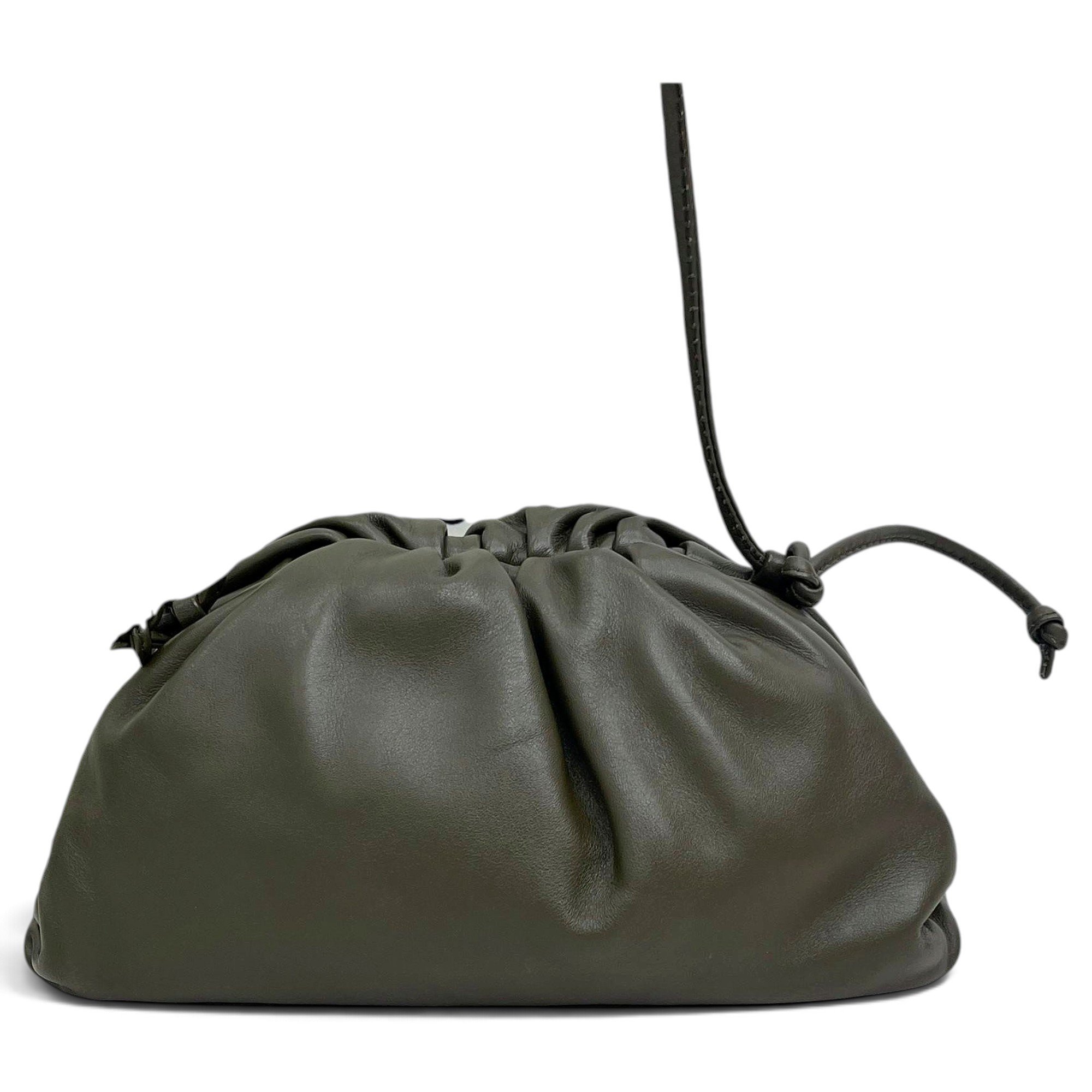 Pouch leather handbag