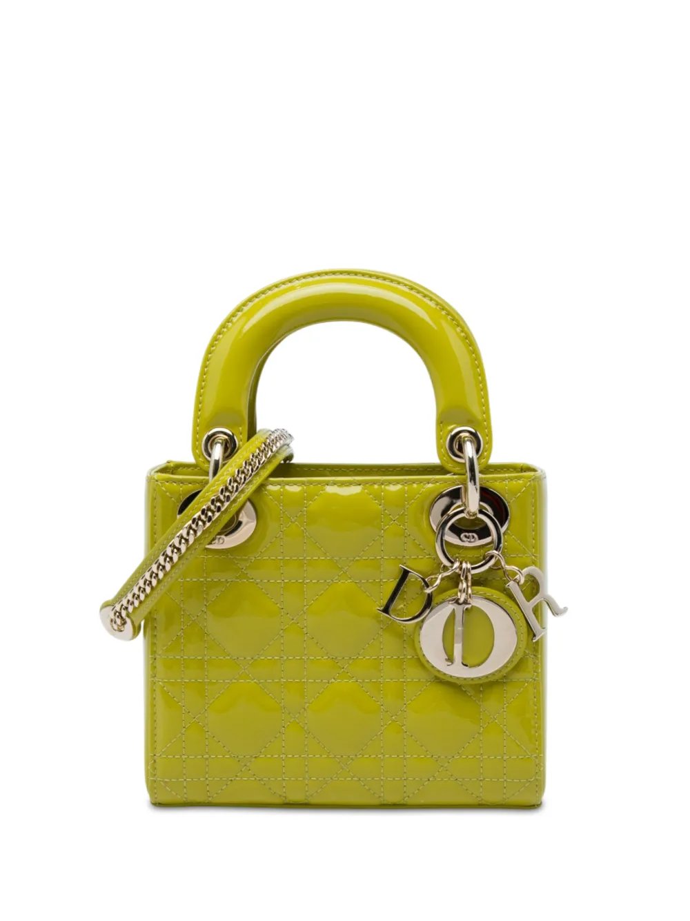 2021 Mini Patent Cannage Lady Dior satchel